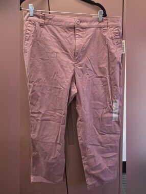 Old Navy High-Waisted OG Chino Straight Pants Size Size XL Color Mauve NWT